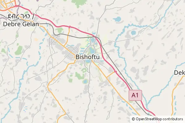 Karte: Bishoftu • © OpenStreetMap contributors Karte Bishoftu