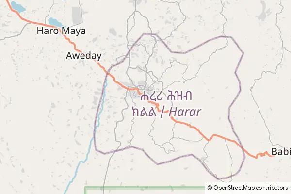 Karte: Harar • © OpenStreetMap contributors Karte Harar