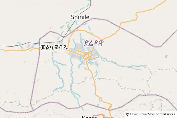 Karte: Dire Dawa • © OpenStreetMap contributors Karte Dire Dawa