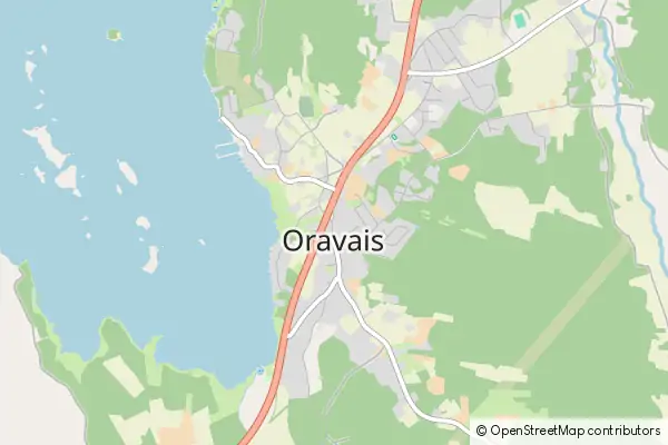 Karte Oravais