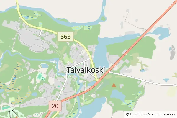 Karte Taivalkoski