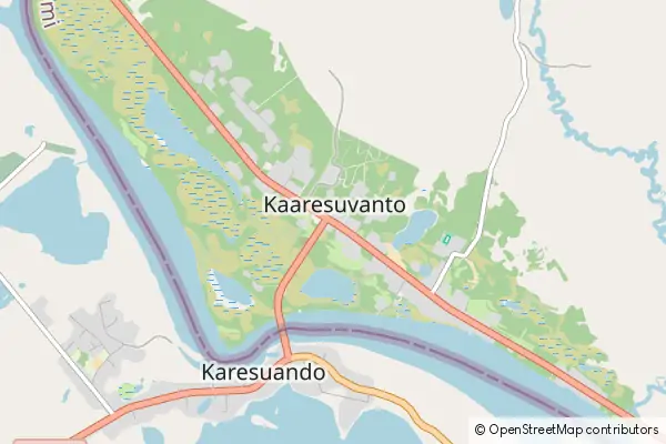 Karte Karesuvanto