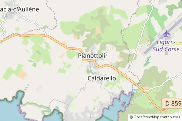 Karte Pianottoli-Caldarello