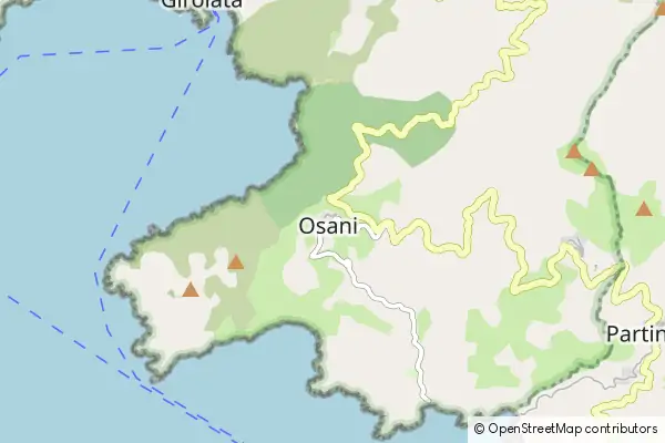 Karte Osani