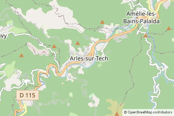 Karte Arles-sur-Tech