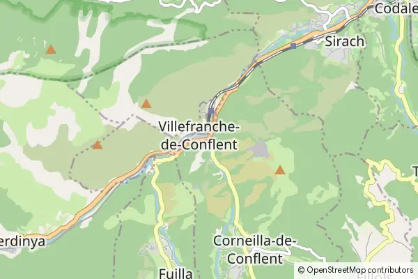 Karte Villefranche-de-Conflent