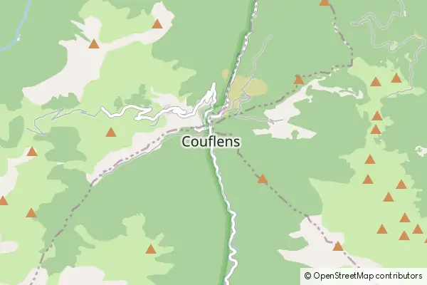 Karte Couflens