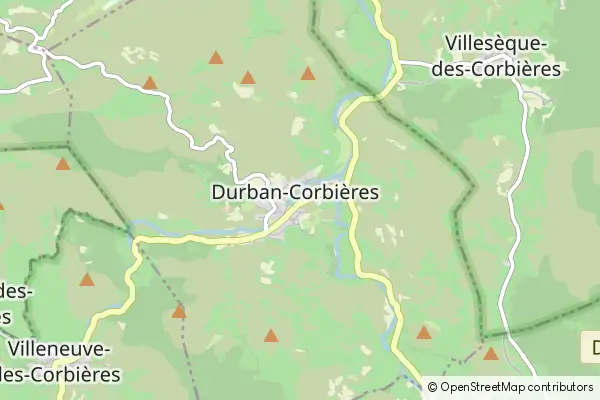 Karte Durban-Corbières