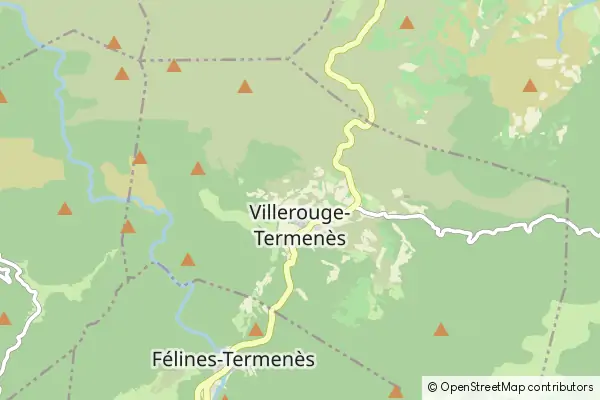 Karte Villerouge-Termenès