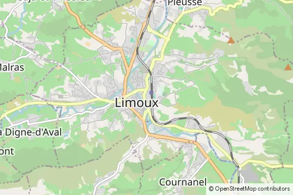 Karte Limoux