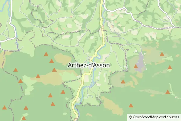 Karte Arthez-d'Asson