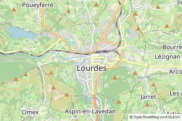 Karte Lourdes