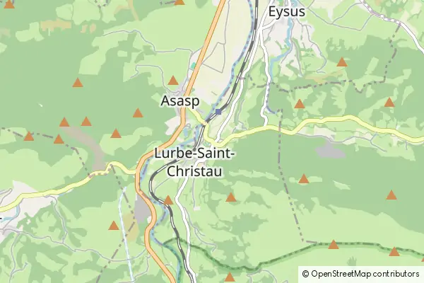 Karte Lurbe-Saint-Christau