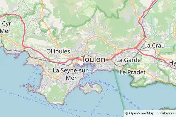 Karte Toulon