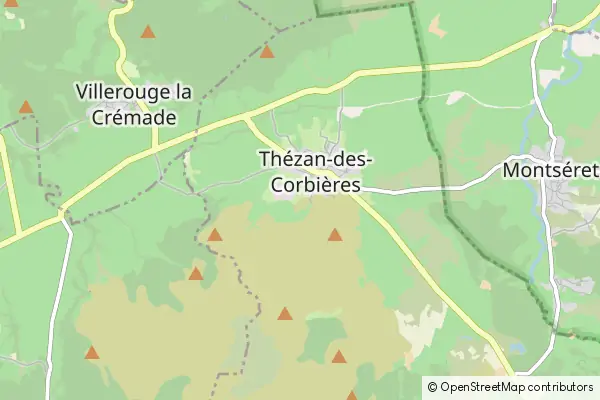 Karte Thézan-des-Corbières