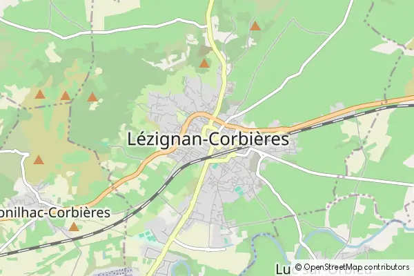 Karte Lézignan-Corbières