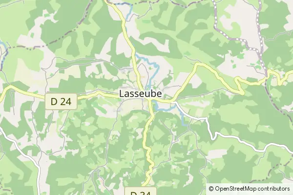 Karte Lasseube