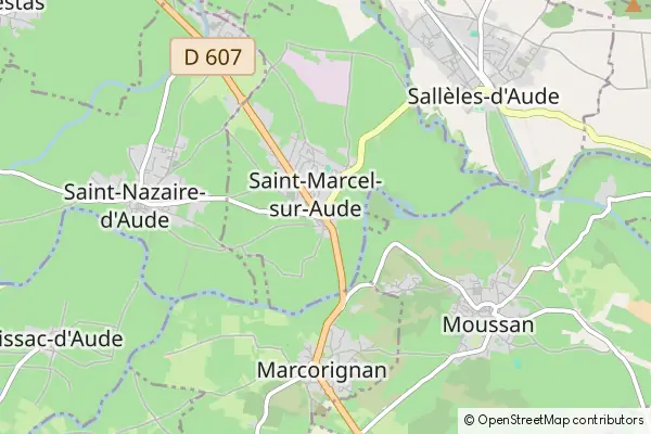 Karte Saint-Marcel-sur-Aude