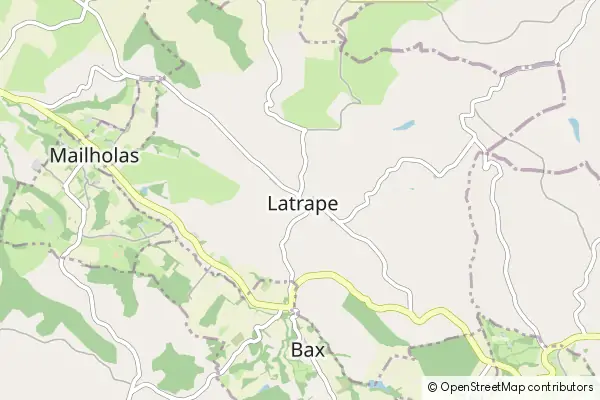 Karte Latrape