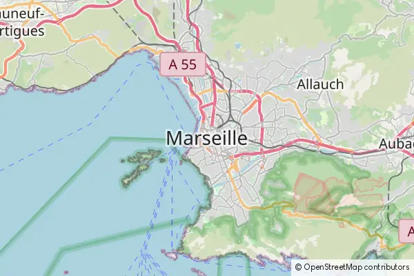 Karte Marseille