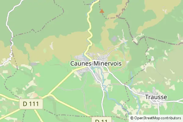 Karte Caunes-Minervois