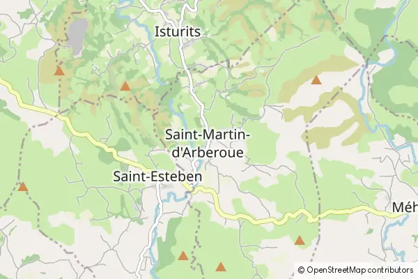 Karte Saint-Martin-d'Arberoue