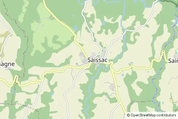 Karte Saissac