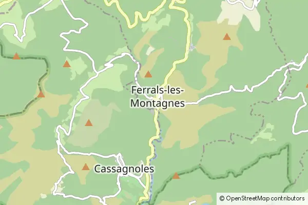 Karte Ferrals-les-Montagnes