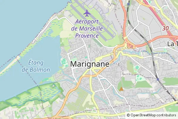 Karte Marignane