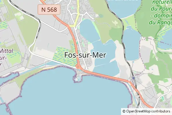 Karte Fos-sur-Mer
