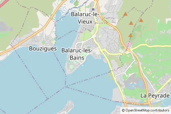 Karte Balaruc-les-Bains