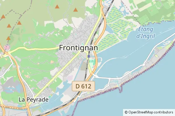 Karte Frontignan