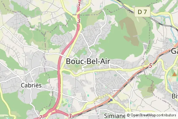 Karte Bouc-Bel-Air