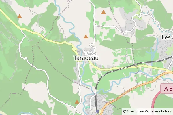 Karte Taradeau