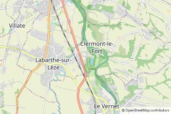 Karte Clermont-le-Fort