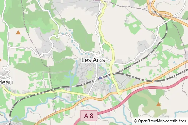 Karte Les Arcs sur Argens