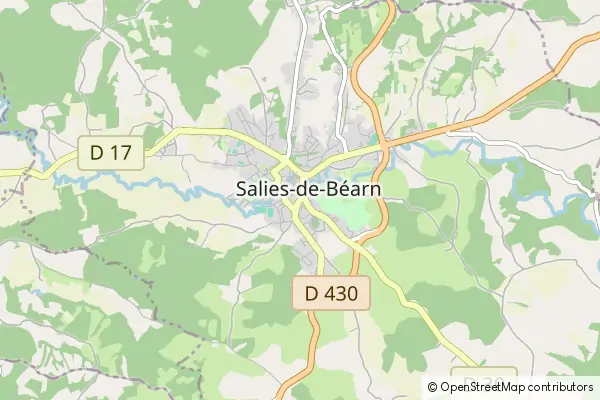 Karte Salies-de-Béarn