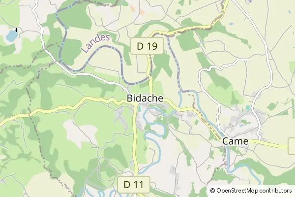 Karte Bidache