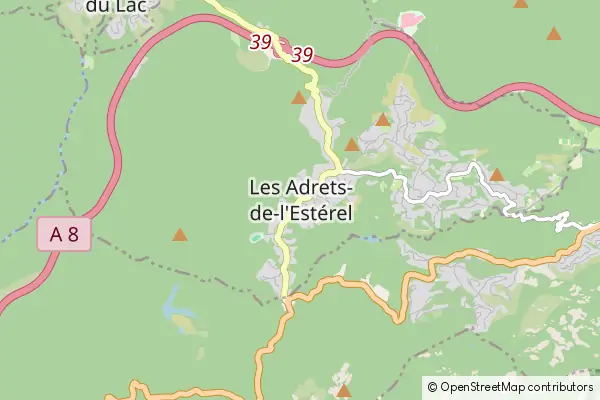 Karte Les Adrets-de-l'Estérel