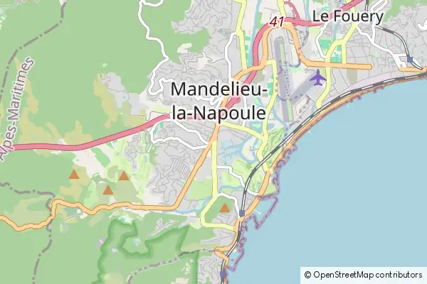 Karte Mandelieu-la-Napoule