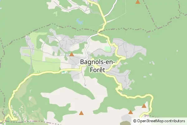 Karte Bagnols-en-Forêt