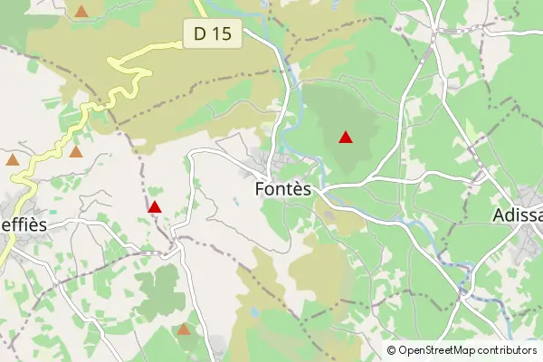 Karte Fontès