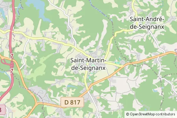 Karte Saint-Martin-de-Seignanx