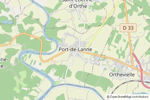 Karte Port-de-Lanne