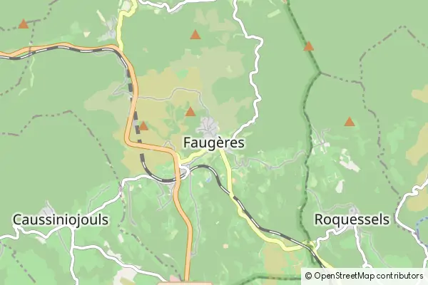 Karte Faugères