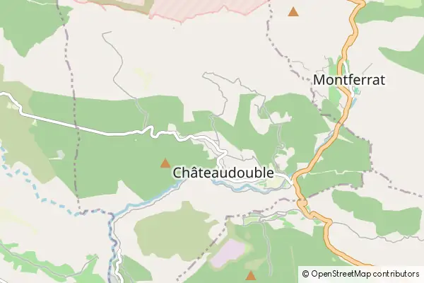 Karte Châteaudouble