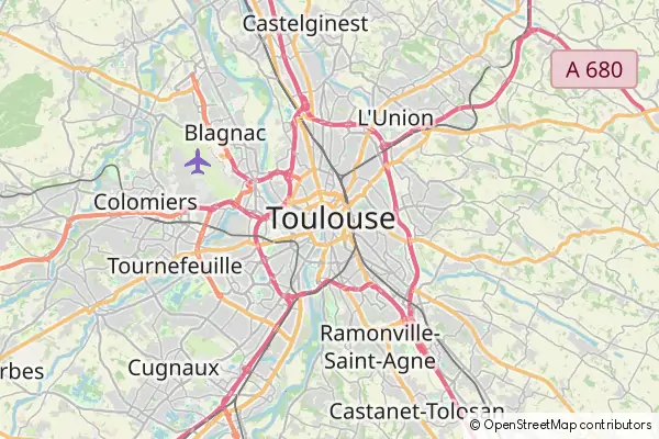 Karte Toulouse