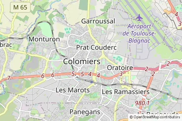 Karte Colomiers