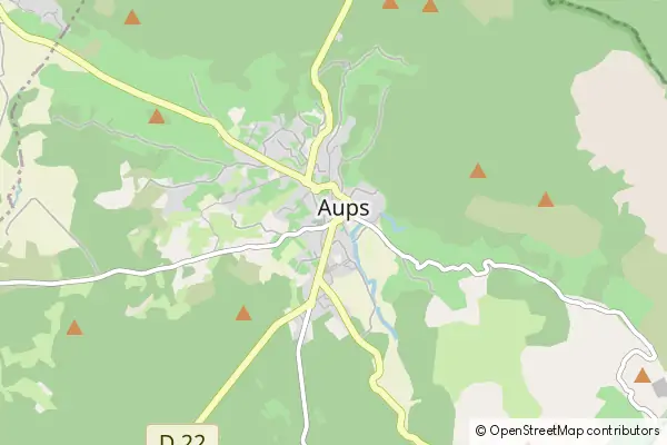 Karte Aups