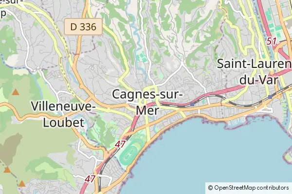 Karte Cagnes-sur-Mer